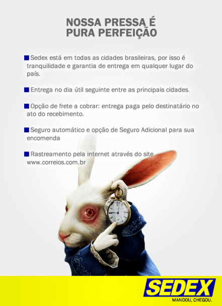 Anúncio - Revista - SEDEX