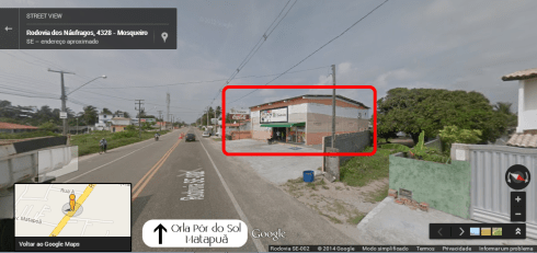 Mapa Rodovia dos Náufragos