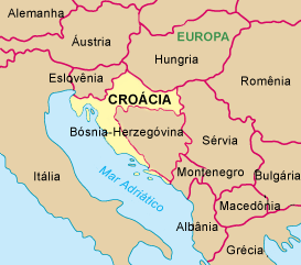 Mapa Croácia